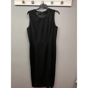 MariAnna Dress Women's 12 Black Beaded Long‎ Maxi Sleeveless Cocktail Party
